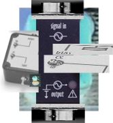 Collage photo of interface electronics products available at MicroAcoustic.